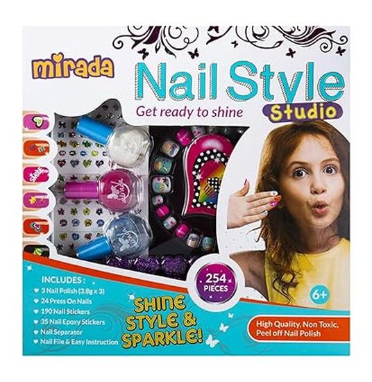 Nail Style Studio 105N: Ultimate Creative Nail Art Kit For Kids