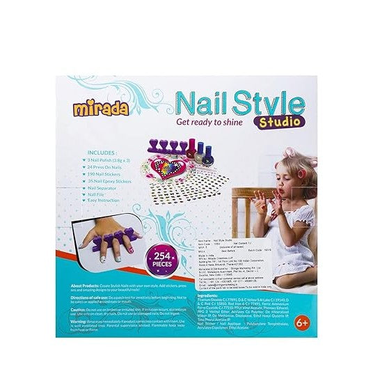 Nail Style Studio 105N: Ultimate Creative Nail Art Kit For Kids