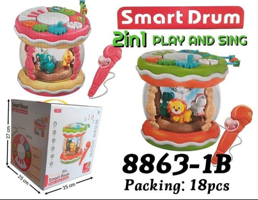 Smart Drum 2-in-1 Play & Sing Musical Toy