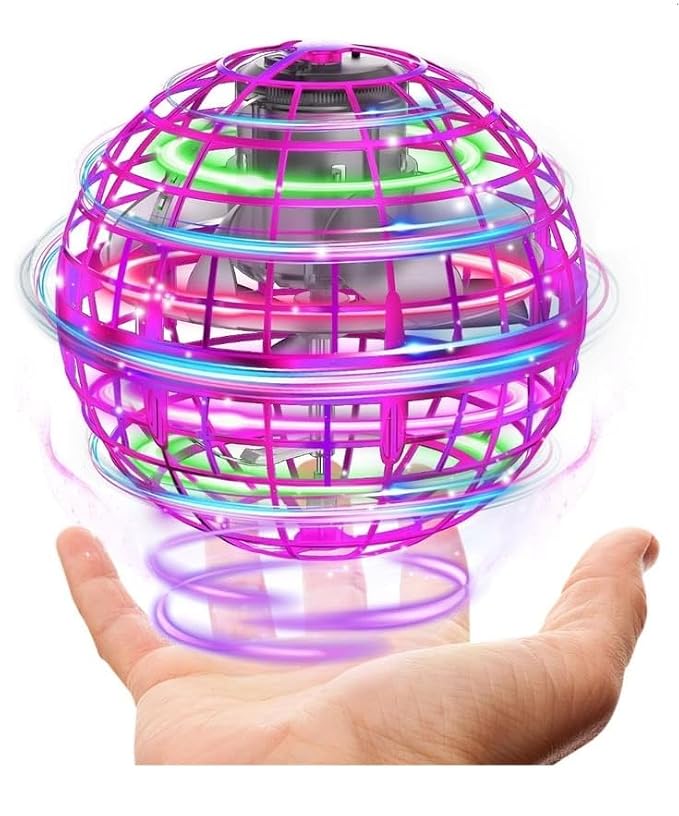 Flying Spinner Ball Toy with Colorful LED Lights – Hand Controlled Boomerang Ball